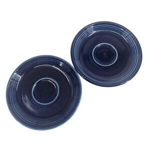 Vintage FiestaWare 6" Saucer Plate- Homer Laughlin, Cobalt dark Blue